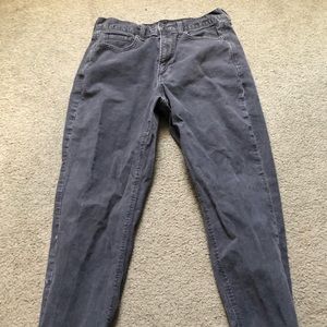 American Eagle grey corduroy mom jeans